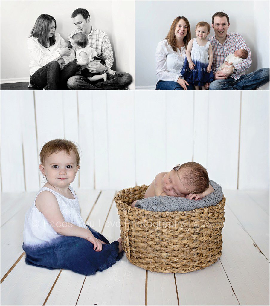 Family and sibling with newborn | facesyoulove.com