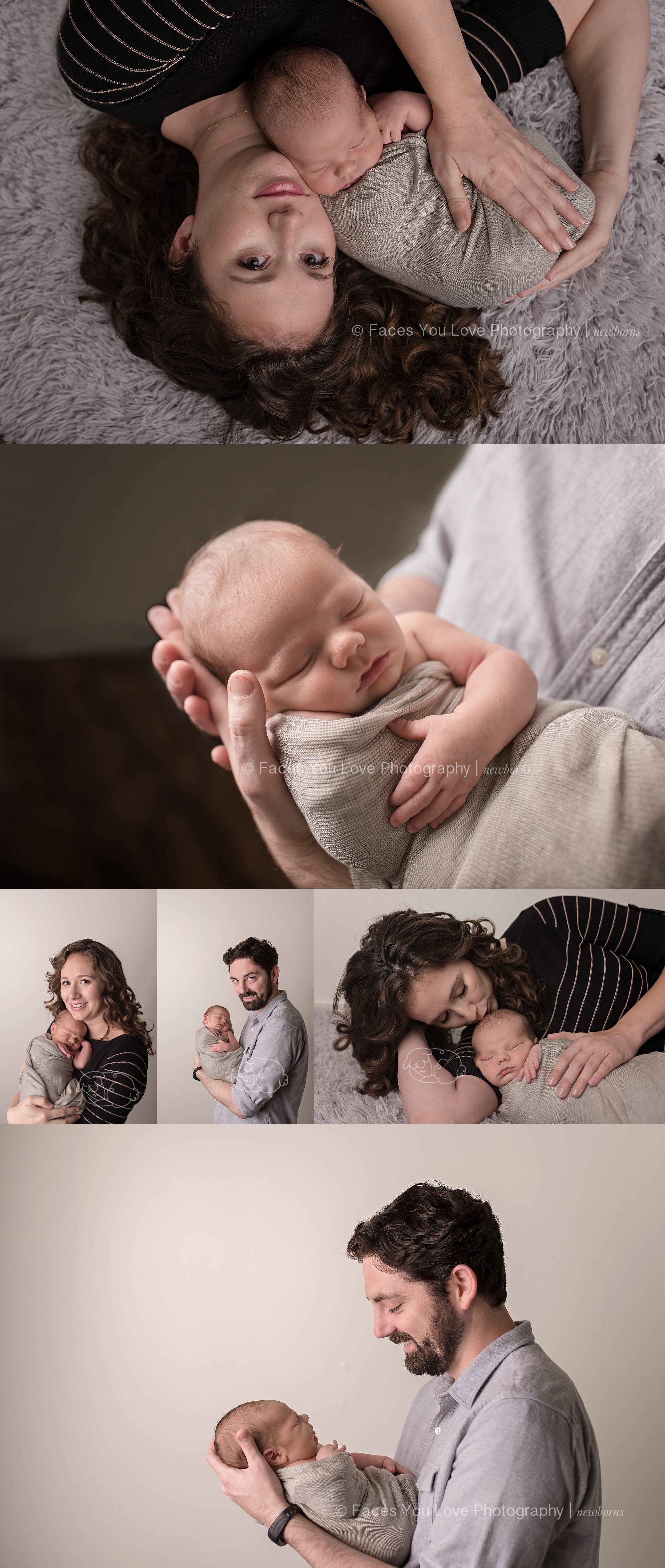 Parent newborn poses | facesyoulove.com