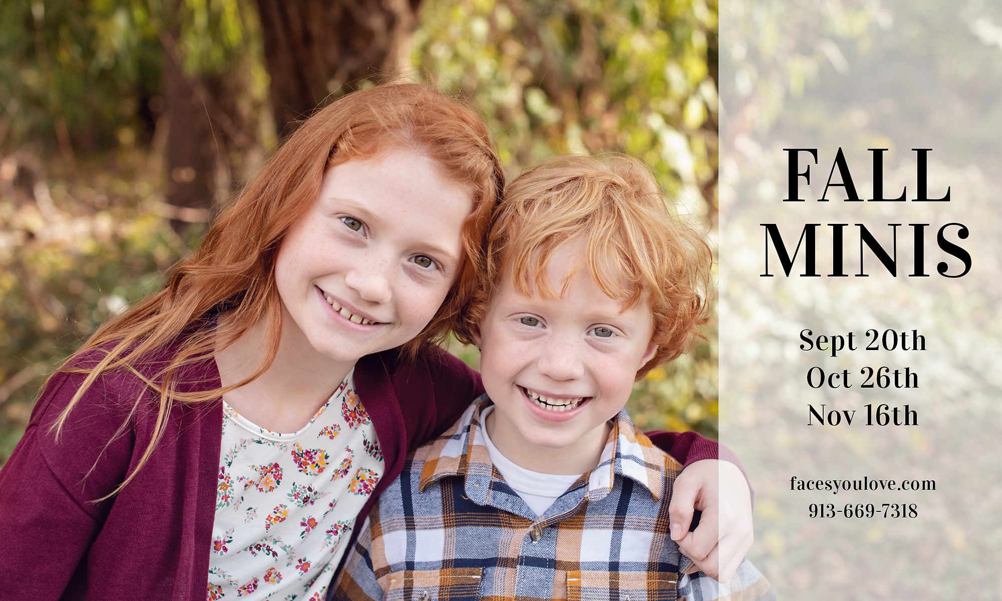 siblings, brother and sister, red heads, sibling portrait, mini session, kansas city photographer, mini sessions kansas city