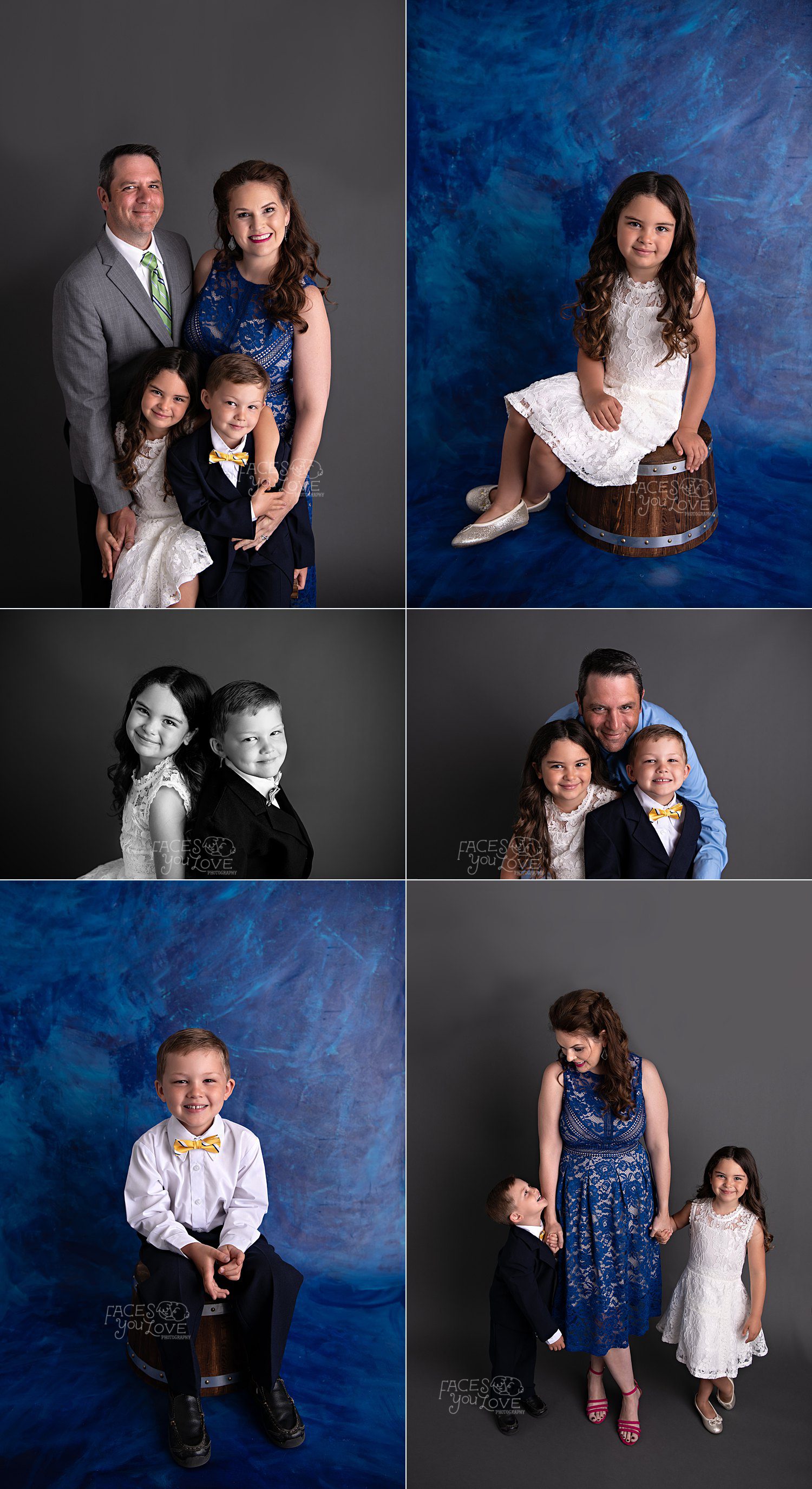 well dressed family, semi formal family, semi formal outfits, studio portrait session, kansas city photographer