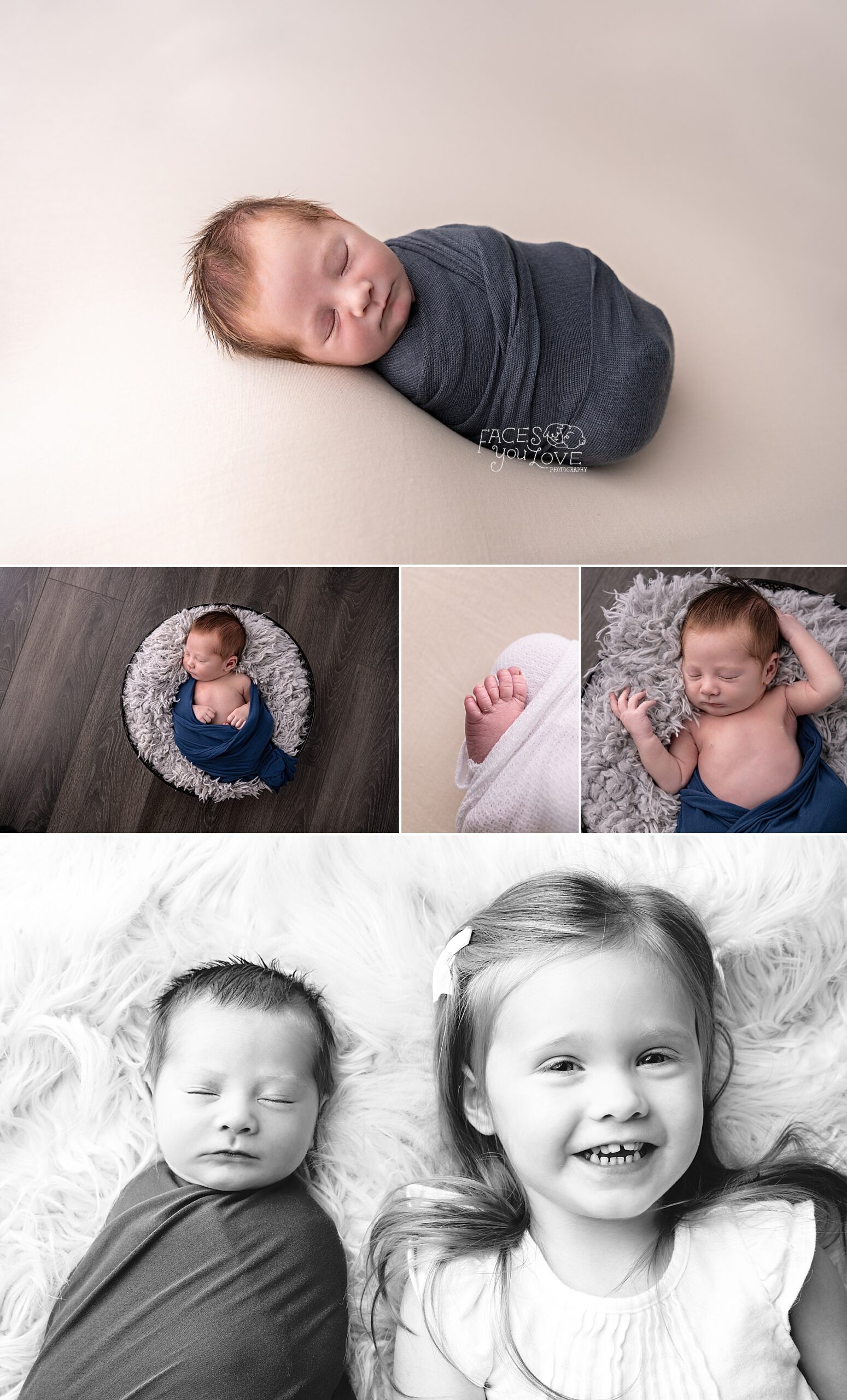 newborn and sibling photos, newborn session for baby boy, Kansas City newborn pics 